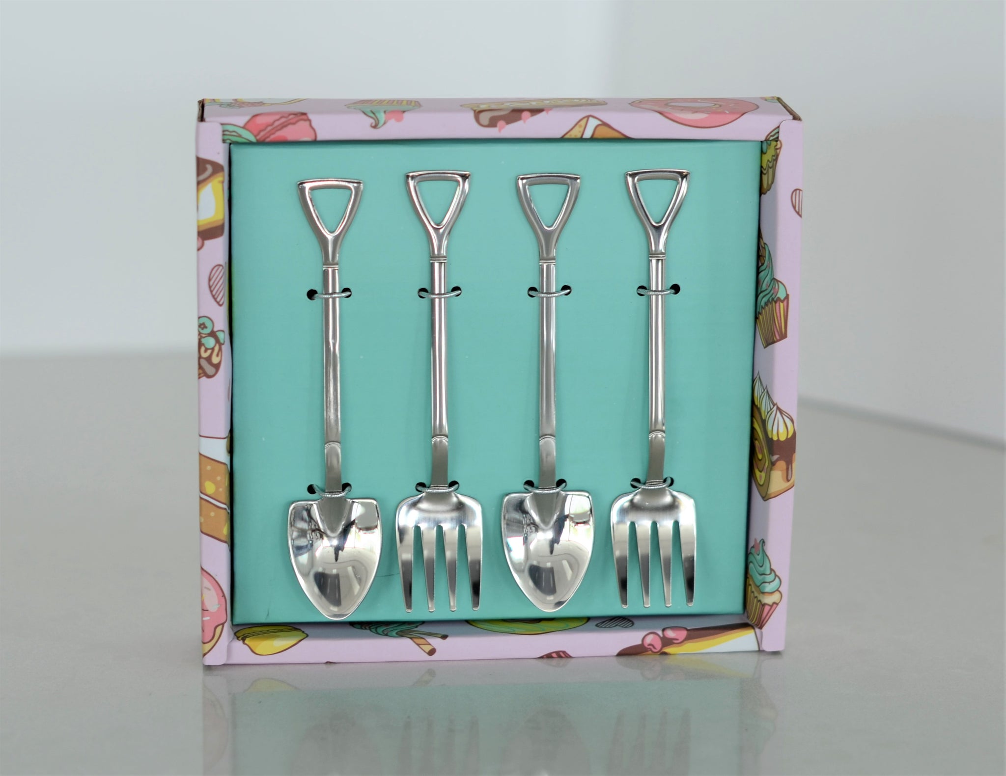 4-Pc S/S Dig In! Fork & Spoon Set
