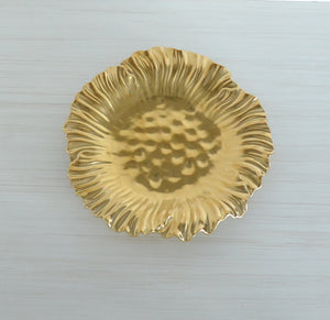 FABLE Jardin D'or Bowl, 6.75" in Matte Gold (Set of 2)