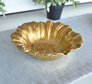 FABLE Jardin D'or Bowl, 11.5" in Matte Gold