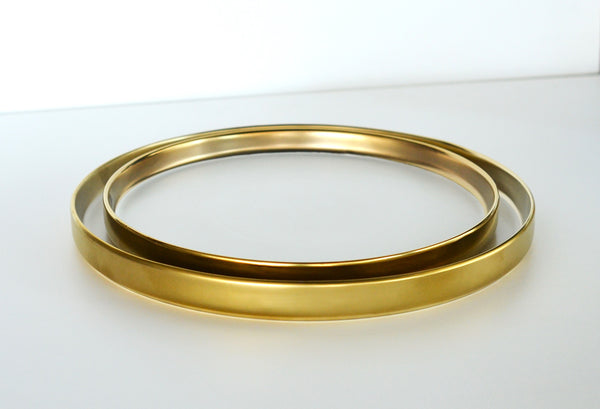 FABLE Eden Round Tray, 13" in Gold