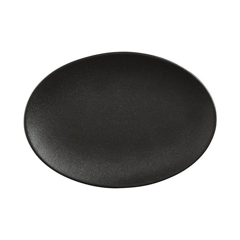 Élan Oval Platter, 14" in Matte Black