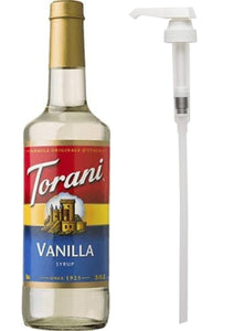 TORANI Vanilla Syrup, 750ml PET with Pump