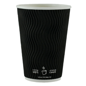 16oz/473ml Black Ripple Cup, 500ct