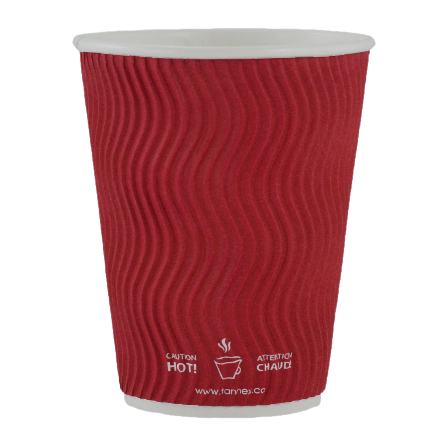 12oz/360ml Red Ripple Cup,500ct