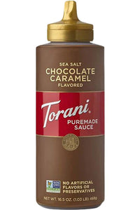 TORANI Puremade Salted Chocolate Caramel Sauce 16.5oz