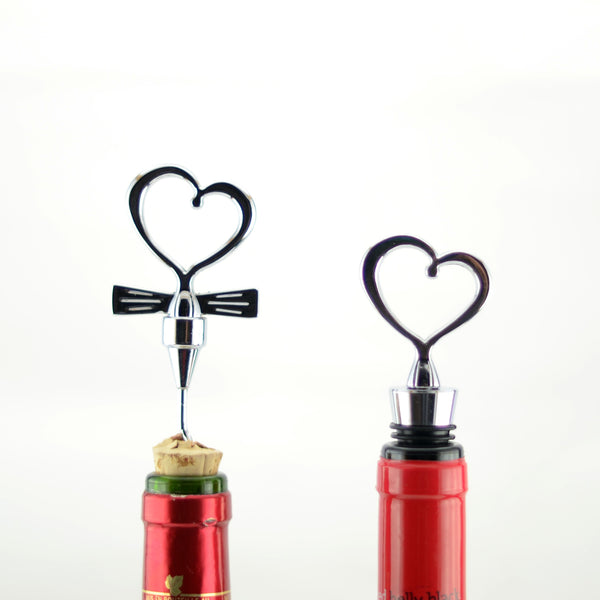 Two Piece Corkscrew & Winestopper Gift Set