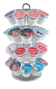 K-Cup Carousel Organizer, Chrome - Holds 36 Capsules