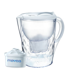 Aquavero Water Filter Pitcher, Everest White