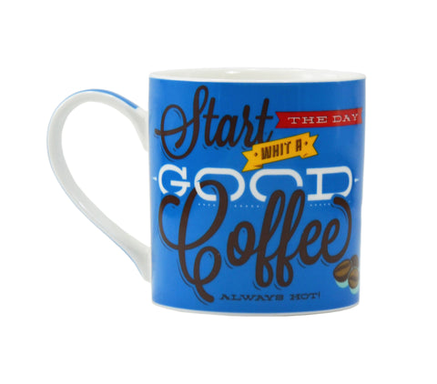 Coffee Mug, "Start the day"-15oz