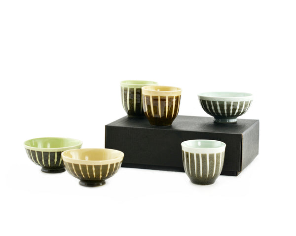 Five Piece Glaze Cup Set, 5oz