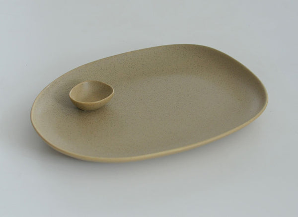 Della Terra Rectangle Platter 12.5", Desert Sand