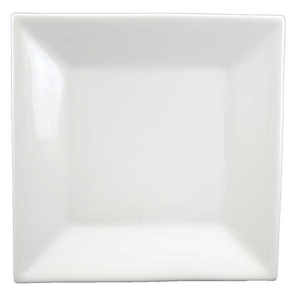 White Tie Classic Square Plate, 8"