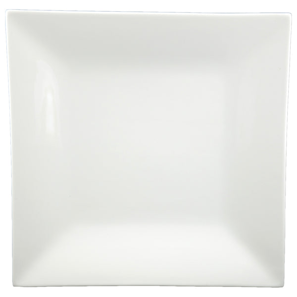 White Tie Classic Square Plate, 10"