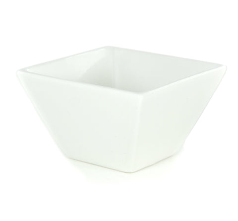 White Tie Mini Square Bowl, 3¼" (Set of 4 mini bowls)