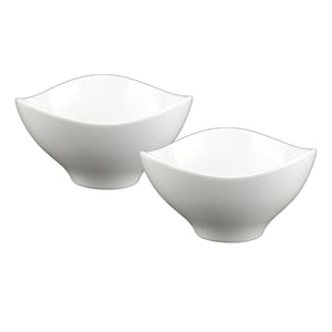 White Tie Tri Bowl 6", Set of 2