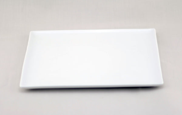 White Tie Flush Square Plate, 10"