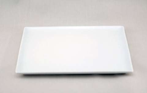 White Tie Flush Square Plate, 12"