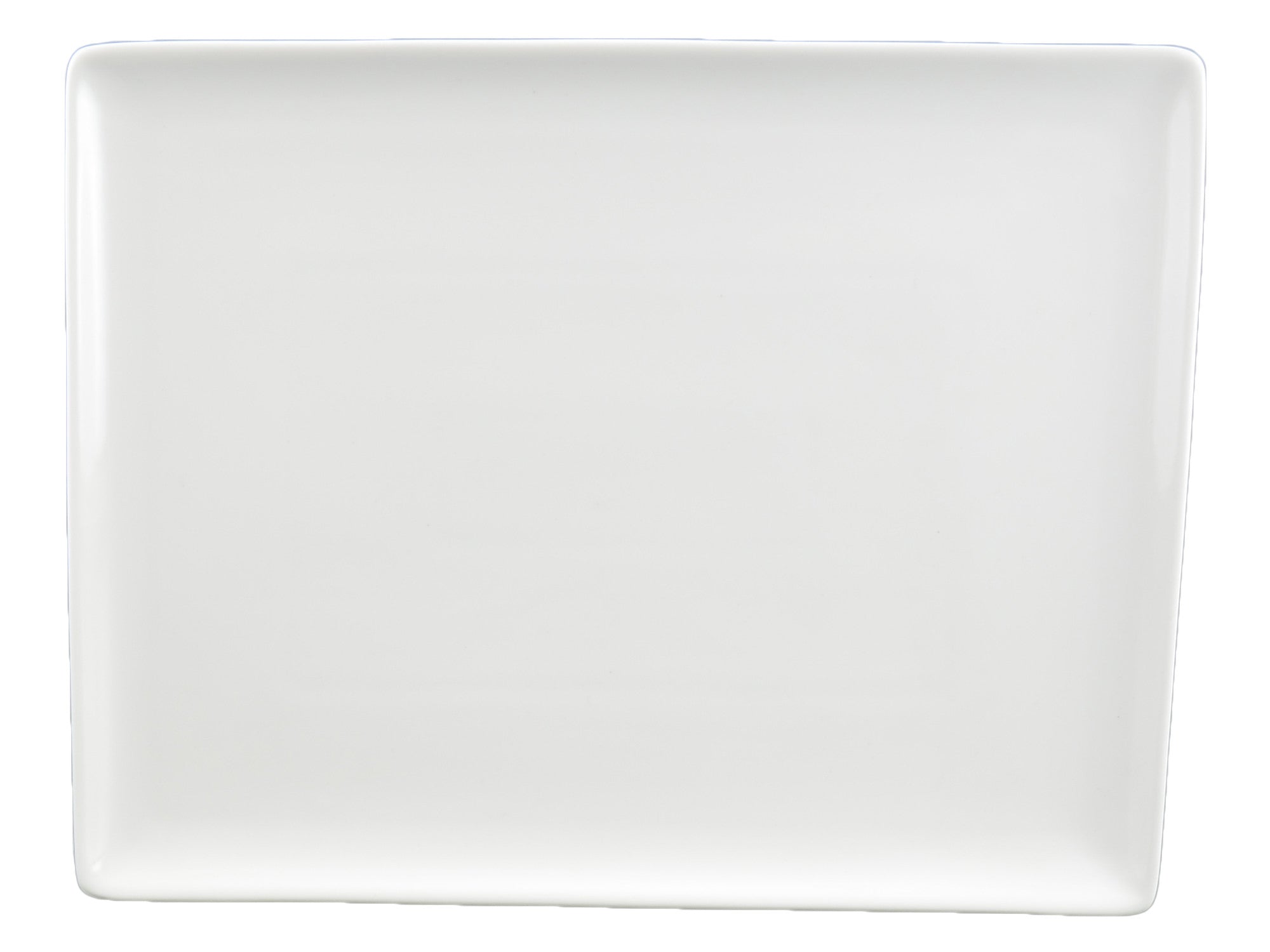 White Tie Flush Rectangle Plate, 10"