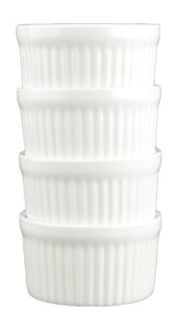 White Tie Ramekin, 5.5oz Set of Four