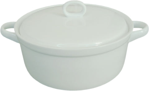 White Tie Round Casserole 8"