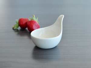 White Tie Mini Round Dish, 3¼"