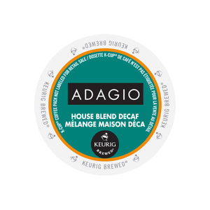 Adagio House Blend Decaf Single Serve K-Cup® Coffee, 96 Pack