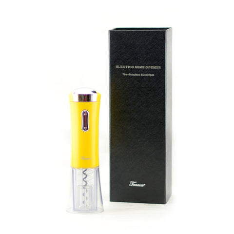 Cordless Electric Wine Opener, Yellow