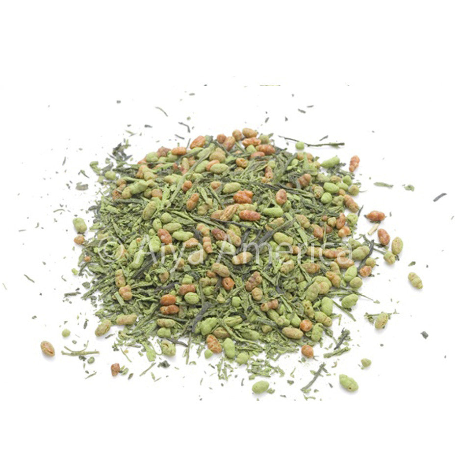 Aiya Matcha Infused Genmaicha Loose Leaf Tea, 500g bag