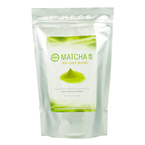 Aiya Matcha Zen Café Blend Pre-Mix, 1kg bag