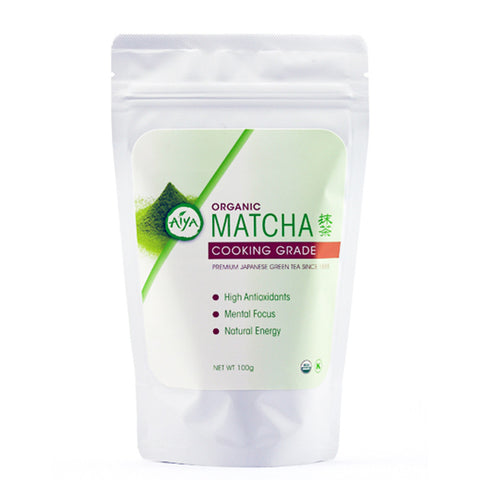 Aiya Organic Culinary Grade Matcha, 100g bag