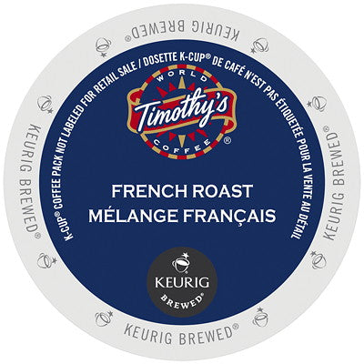 Timothy's® French Roast Single Serve K-Cup®, 96 Pack