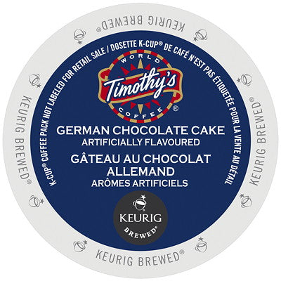 Timothy's® German Chocolate Cake Single Serve K-Cup®, 96 Pack
