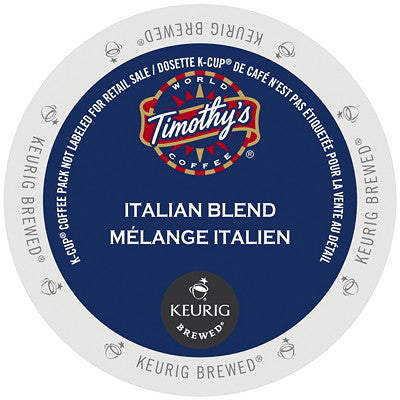 Timothy's® Italian Blend Single Serve K-Cup®, 96 Pack