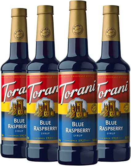 Torani Blue Raspberry Syrup, 750ml PET