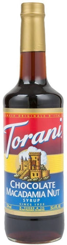 Torani Chocolate Macadamia Nut Syrup, 750ml PET