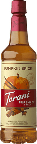Torani Puremade Pumpkin Spice Syrup, 750ml PET