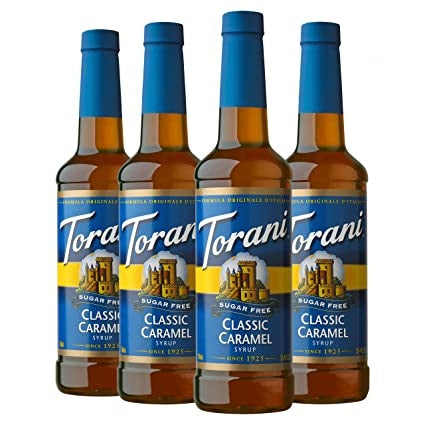 Torani Sugar-Free Caramel Classic Syrup, 750ml PET