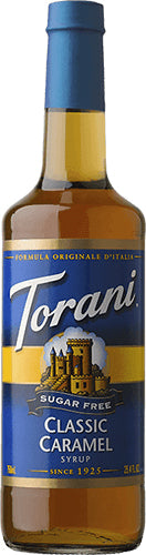 Torani Sugar-Free Caramel Classic Syrup, 750ml PET