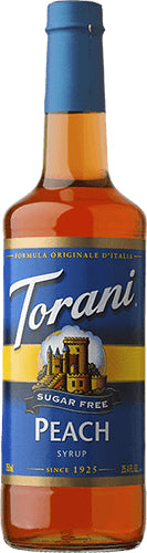 Torani Sugar-Free Peach Syrup, 750ml PET