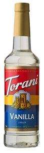 Torani Vanilla Syrup, 750ml PET